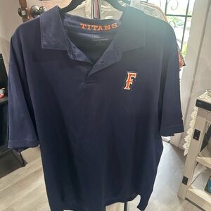 Champion Blue Polo Shirt Classic Design Embroidered Logo